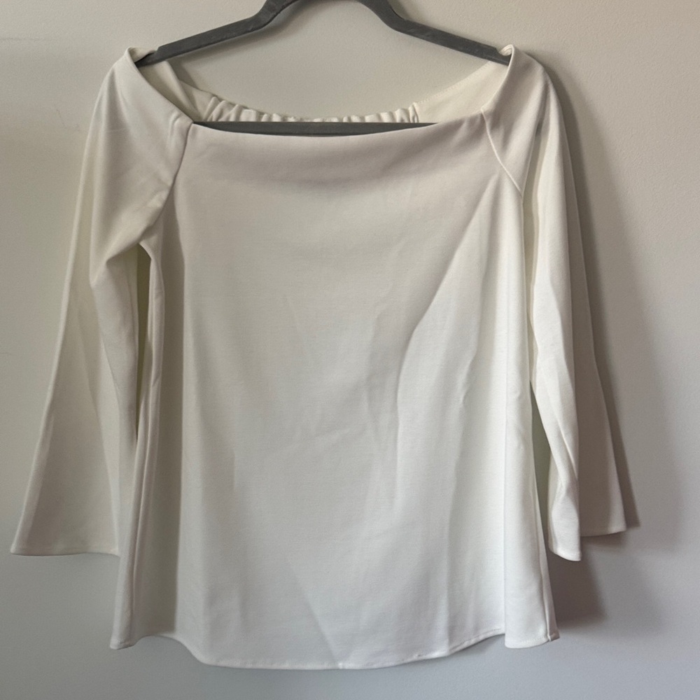 Tuckernuck White Miranda Off The Shoulder Blouse Xs View 2